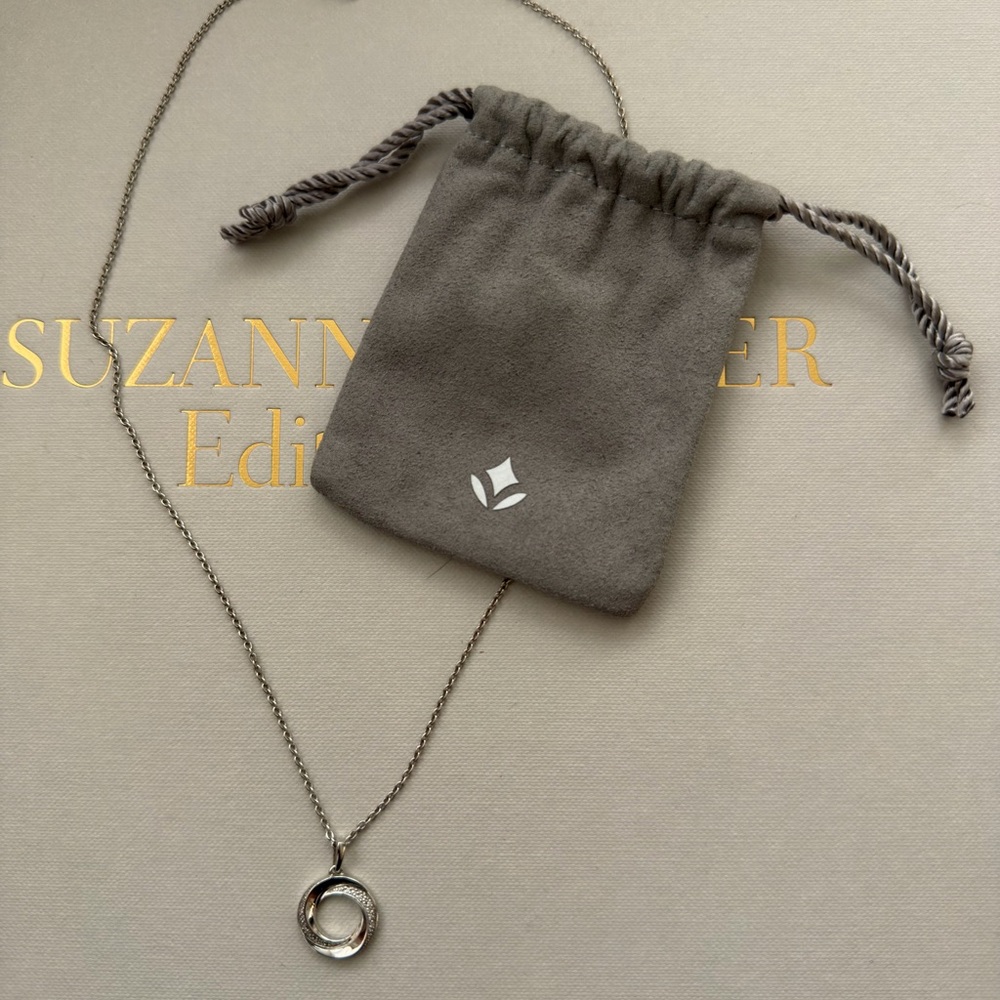 Brilliant Earth Sterling silver diamond pendant